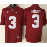 Alabama Crimson Tide 3 Calvin Ridley Red College Football Jersey