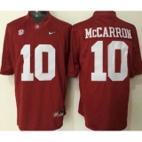 Alabama Crimson Tide #10 AJ McCarron Red Limited Stitched NCAA Jersey