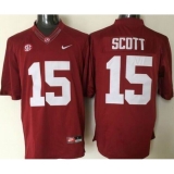 Men Alabama Crimson Tide #15 JK Scott Red Stitched NCAA Jersey