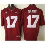 Men Alabama Crimson Tide #17 Kenyan Drake Red Stitched NCAA Jersey