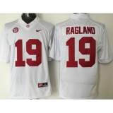 Men Alabama Crimson Tide #19 Reggie Ragland White Stitched NCAA Jersey