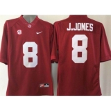 Alabama Crimson Tide #8 Julio Jones Red Stitched NCAA Jersey