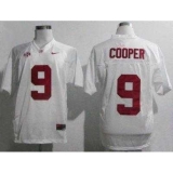 Alabama Crimson Tide 9 Amari Cooper White 2012 SEC Patch College Football NCAA Jerseys
