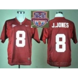 2013 BCS National Championship Alabama Crimson #8 J JONES Red NCAA Football Jerseys