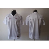 Crimson Tide Blank White Embroidered NCAA Jersey