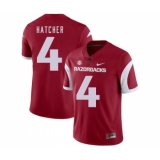 Arkansas Razorbacks 4 Keon Hatcher Red College Football Jersey