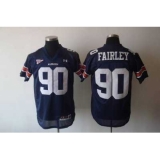 Tigers #90 Fairley Blue Embroidered NCAA Jersey