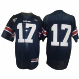 Tigers #17 Blue Embroidered NCAA Jersey