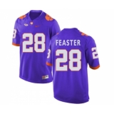 Clemson Tigers 28 Tavien Feaster Purple College Football Jersey