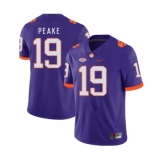 Clemson Tigers 19 Charone Peake Purple Nike College Football Jersey