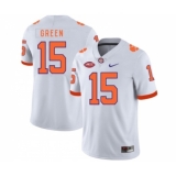 Clemson Tigers 15 T.J. Green White Nike College Football Jersey