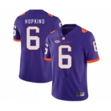 Clemson Tigers 6 DeAndre Hopkins Purple Nike College Football Jersey