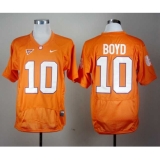 Clemson Tigers Tajh Boyd 10 Orange Pro Combat College Football Jersey