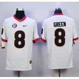 Georgia Bulldogs #8 A.J. Green White Limited Stitched NCAA Jersey