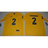 Michigan Wolverines #2 Charles Woodson Gold Jordan Brand Limited Stitched NCAA Jersey