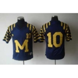 NCAA Michigan Wolverines 10# Bardy Under The Lights Blue Adidas Jersey