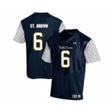 Notre Dame Fighting Irish 6 Equanimeous St. Brown Navy College Football Jersey