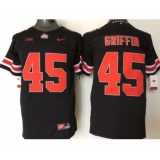 Ohio State Buckeyes 45 Archie Griffin Black College Football Jersey