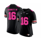 Ohio State Buckeyes 16 J.T. Barrett Black 2018 Breast Cancer Awareness College Football Jersey