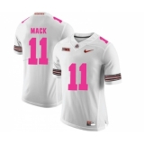 Ohio State Buckeyes 11 Austin Mack White 2018 Breast Cancer Awareness College Football Jersey