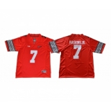 Ohio State Buckeyes 7 Dwayne Haskins Jr. Red College Football Jersey