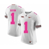 Ohio State Buckeyes 1 Johnnie Dixon White 2018 Breast Cancer Awareness College Football Jersey
