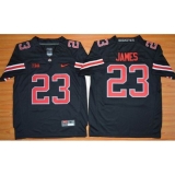 Ohio State Buckeyes #23 Lebron James Black(Red No.) Limited Stitched Youth NCAA Jersey