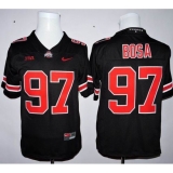 Ohio State Buckeyes #97 Joey Bosa Black(Orange No.) Limited Stitched NCAA Jersey