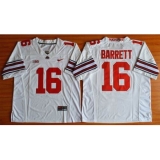 Ohio State Buckeyes #16 J. T. Barrett White Diamond Quest Stitched NCAA Jersey