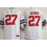 Ohio State Buckeyes #27 Eddie George White Stitched NCAA Jersey