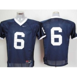 Nittany Lions #6 Navy Blue Embroidered NCAA Jerseys