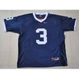 Nittany Lions #3 Navy Blue Embroidered NCAA Jersey