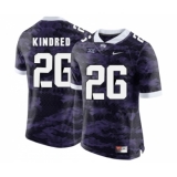 TCU Horned Frogs 26 Derrick Kindred Purple College Football Limited Jersey
