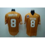Longhorns #8 Jordan Shipley Orange Embroidered NCAA Jersey