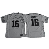 Women's Ohio State Buckeyes #16 J. T. Barrett Gridion Grey II Stitched NCAA Jersey