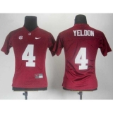 Women Alabama Crimson Tide T.J Yeldon 4 Crimson 2012 SEC Red College Football NCAA Jerseys