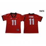 Georgia Bulldogs 11 Jake Fromm Red Youth College Football Jersey