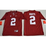 Youth Alabama Crimson Tide #2 Jalen Hurts Red Limited Stitched NCAA Jersey