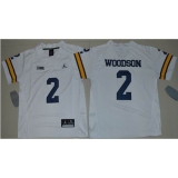 Youth Michigan Wolverines #2 Charles Woodson White Jordan Brand Stitched NCAA Jersey