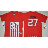 Youth Ohio State Buckeyes #27 Eddie George Red Alternate Elite Stitched NCAA Jersey