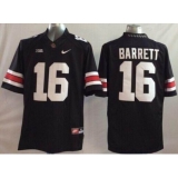 Youth NCAA Buckeyes #16 J. T. Barrett Black Stitched Jersey