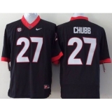 Youth Georgia Bulldogs #27 Nick Chubb Black Stitched NCAA Jersey