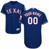 Men's Texas Rangers Majestic Alternate Royal Flex Base Authentic Collection Custom Jersey