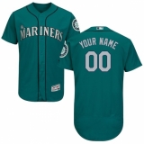 Men's Seattle Mariners Majestic Alternate Green Flex Base Authentic Collection Custom Jersey