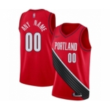 Youth Portland Trail Blazers Customized Swingman Red Finished Basketball Jersey - Statement Edition