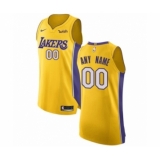 Youth Los Angeles Lakers Customized Authentic Gold Home Basketball Jersey - Icon Edition