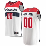 Men's Washington Wizards Fanatics Branded White Fast Break Custom Replica Jersey - Association Edition
