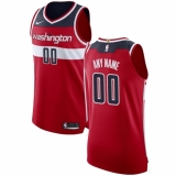 Men's Washington Wizards Nike Red Authentic Custom Jersey - Icon Edition