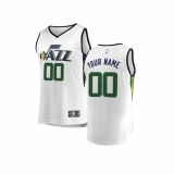 Youth Utah Jazz Fanatics Branded White Fast Break Custom Replica Jersey - Association Edition