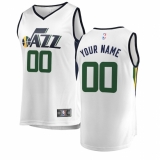Men's Utah Jazz Fanatics Branded White Fast Break Custom Replica Jersey - Association Edition